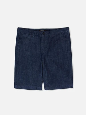 SLIM FIT BERMUDA SHORTS-RINSED DENIM
